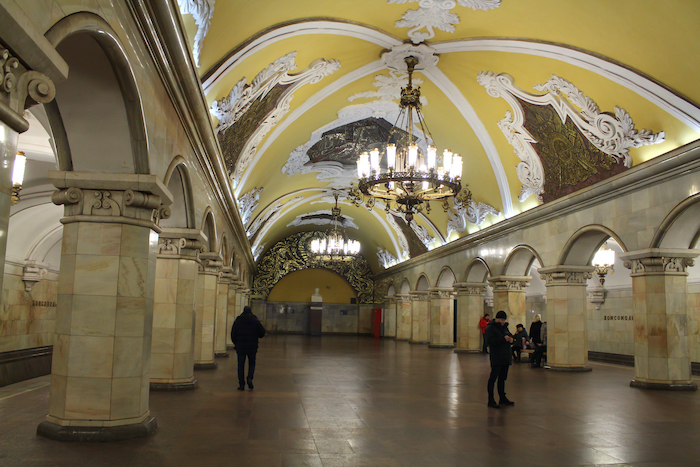 Las 10 estaciones de metro más bonitas de Moscú