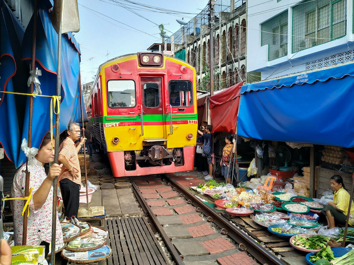 Maeklong Railway Market